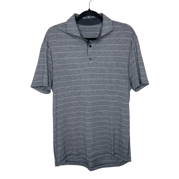 lululemon Evolution Polo Shirt Lookout Stripe Gray - Picture 7 of 14